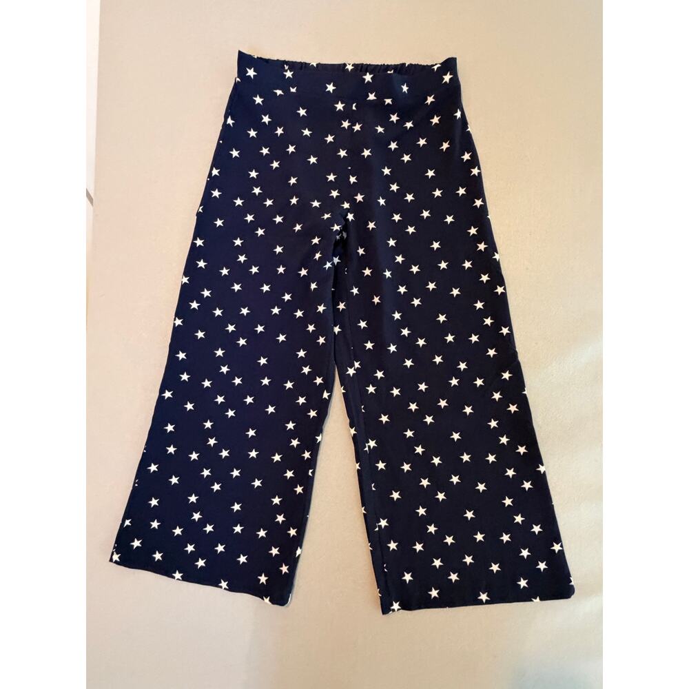 No Comment Navy Star Print Swim Cover-Up Pants | Med | Patriotic Beach